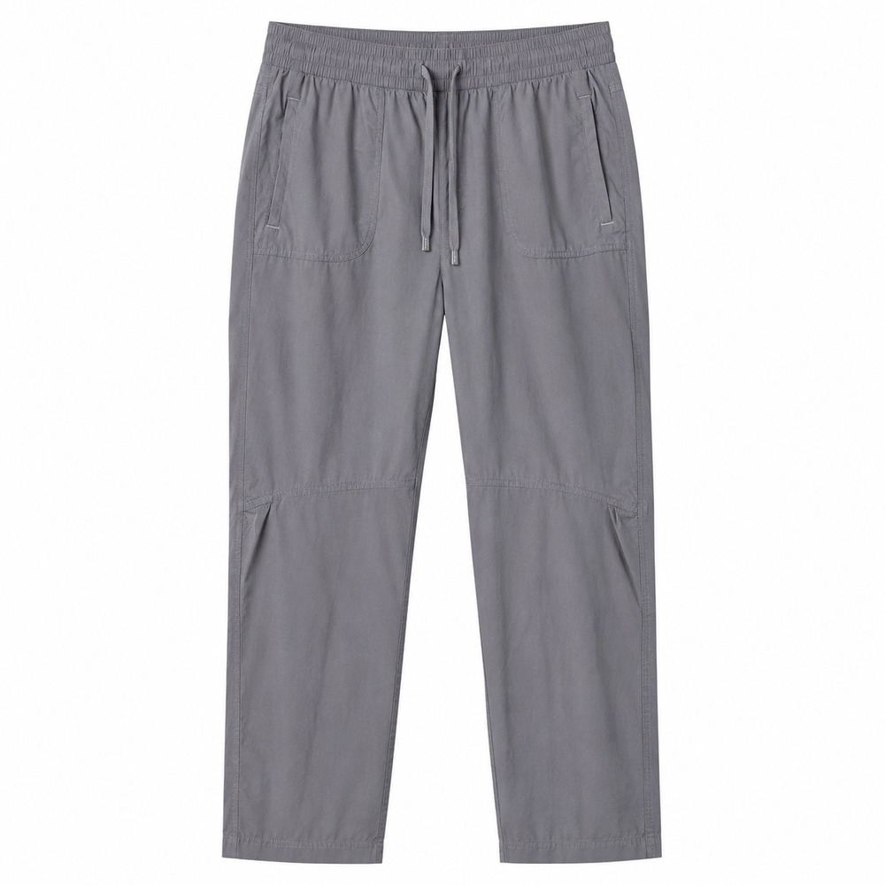 L.L. BEAN Vista Camp Slim-Leg Pant Women Sz L Gray Hiking Trail Outdoor Gorpcore
